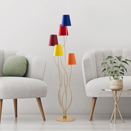Opviq Lámpara de pie Bonibon - 13238 Multicolor